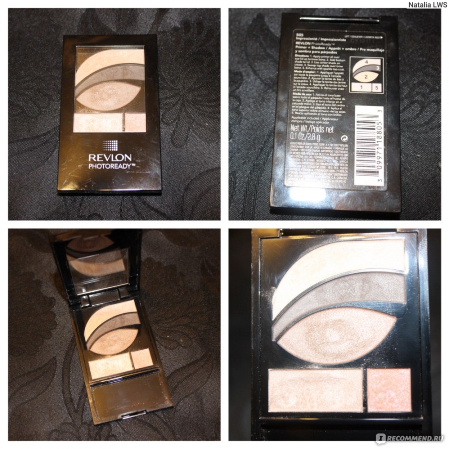 Тени для век Revlon Photoready - «REVLON PHOTOREADY № 505 ПАЛЕТКА ТЕНЕЙ ...