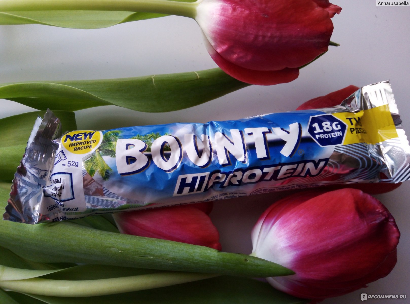 Протеиновый батончик Mars Bounty - «Hi, protein! 🌷Мега крутой батончик с  протеином от известного бренда ☺️Незабываемый аромат и райское наслаждение  без угрызения совести 😍» | отзывы