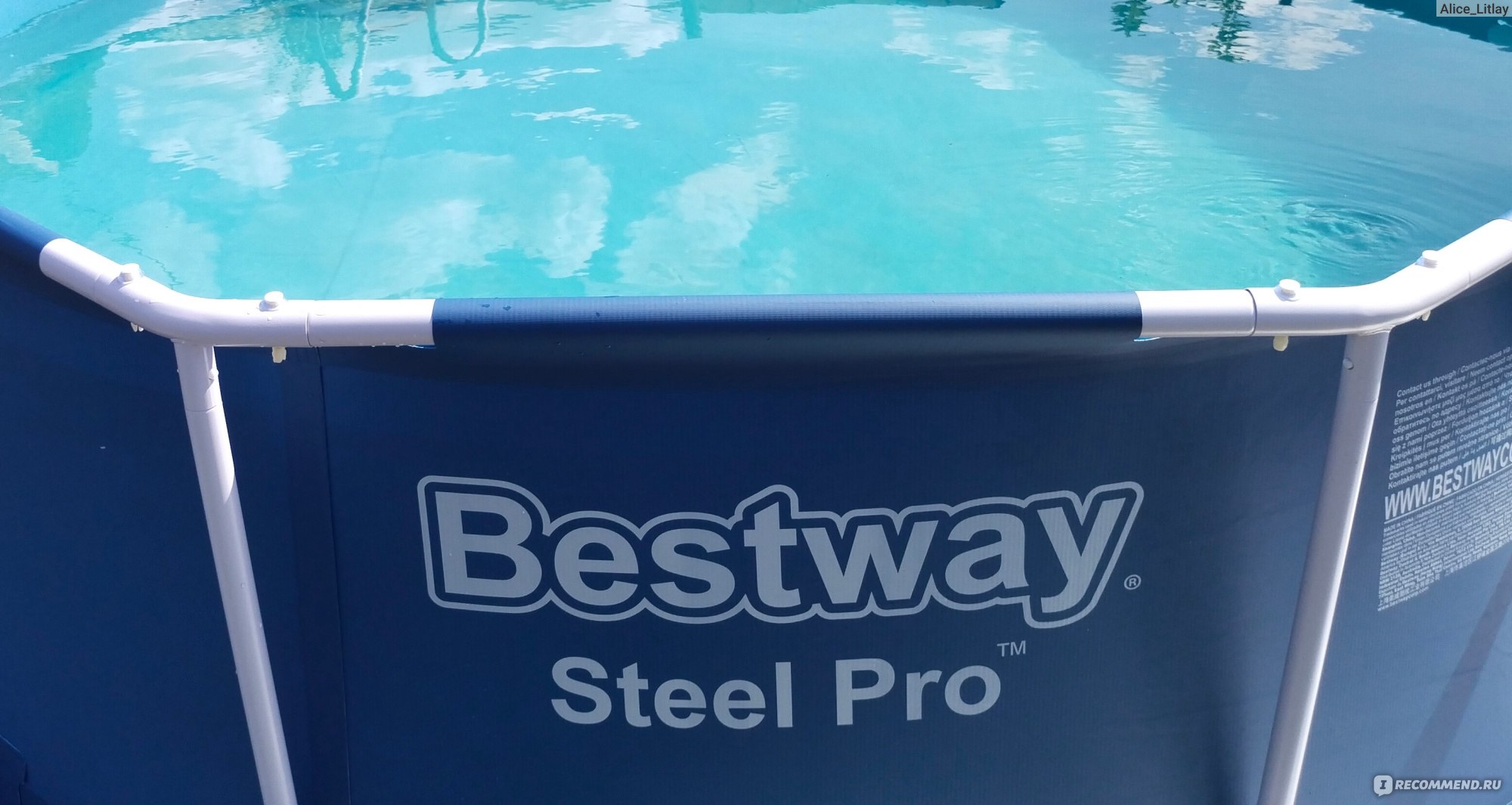 Бассейн BESTWAY Steel Pro 305х100см, с фильтром-насосом, Арт. 56334 -  «Неожиданные сюрпризы после покупки бассейна! Все про уход за водой и  дополнительные траты, расскажу почему надо было покупать другую модель» |  отзывы