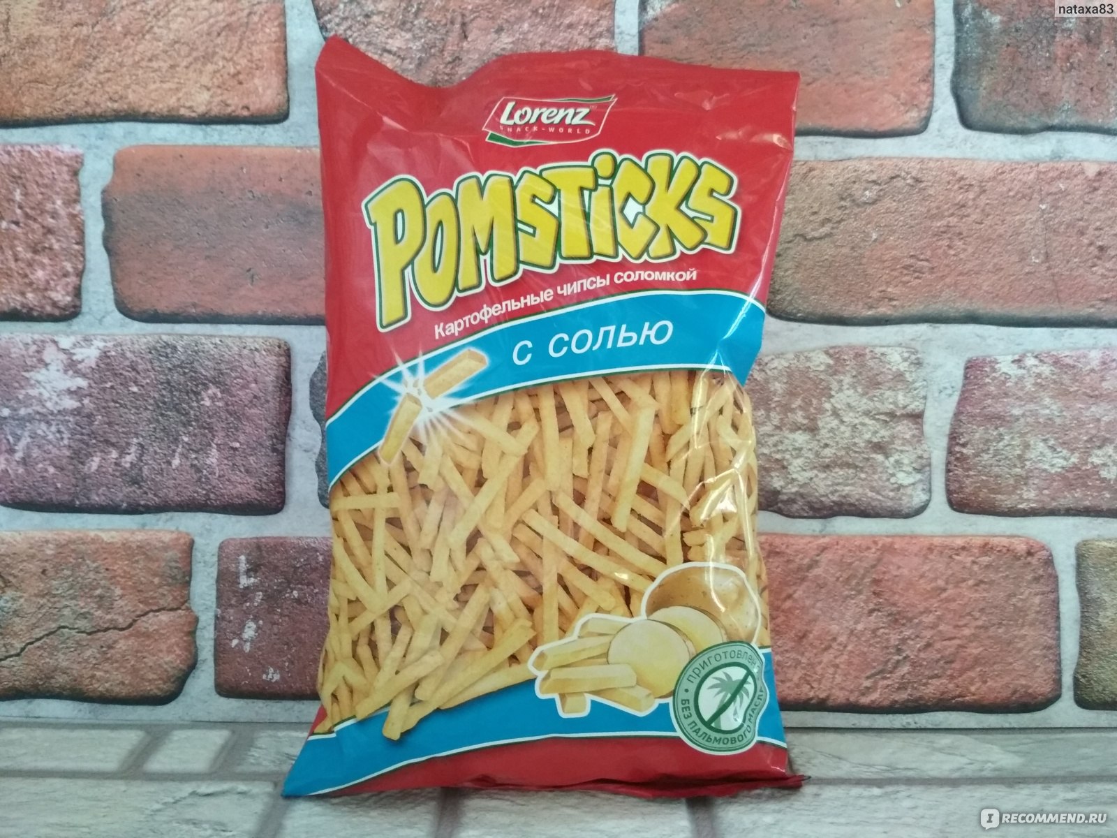 Чипсы картофельные Lorenz Pomsticks с солью - «По вкусу почти как картофель  фри, который я часто готовлю ребенку →Отзыв на картофельные чипсы Pomsticks  с солью!» | отзывы