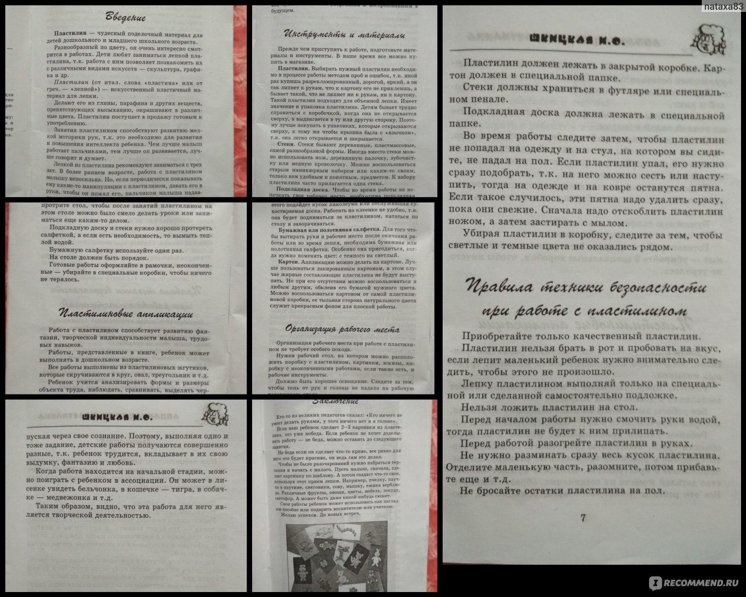 Аппликации из пластилина. Шкицкая Ирина Олеговна - «Отличное пособие для  развития детей! Лепка из пластилина всесторонне развивает способности  ребенка!!! Именно такая методика лепки в этом поможет!» | отзывы