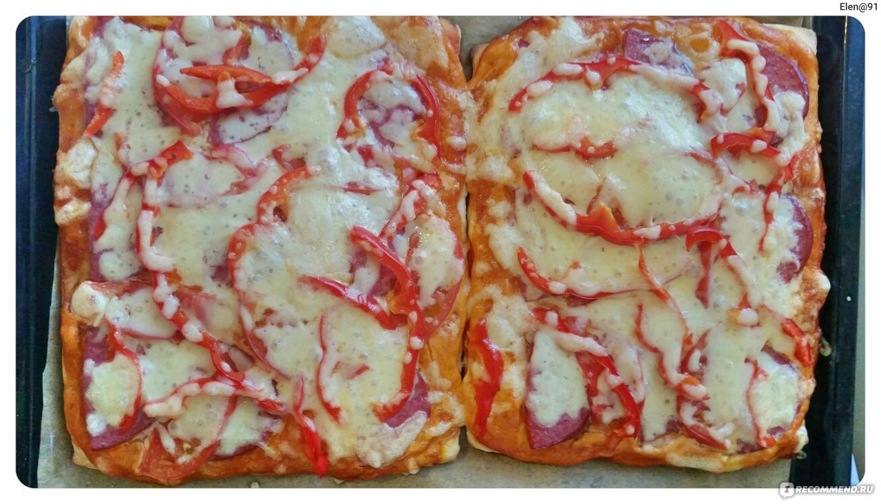 Рецепт: пицца с мидиями и креветками