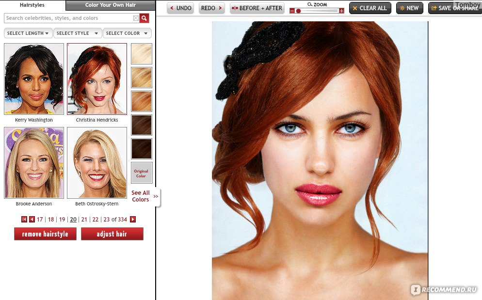 Как называется приложение где можно подобрать прическу и цвет волос к лицу по фото