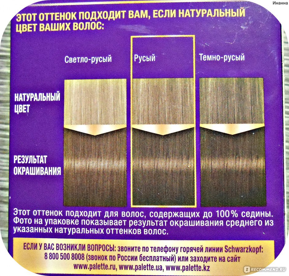 Краска для волос палет объем тюбика