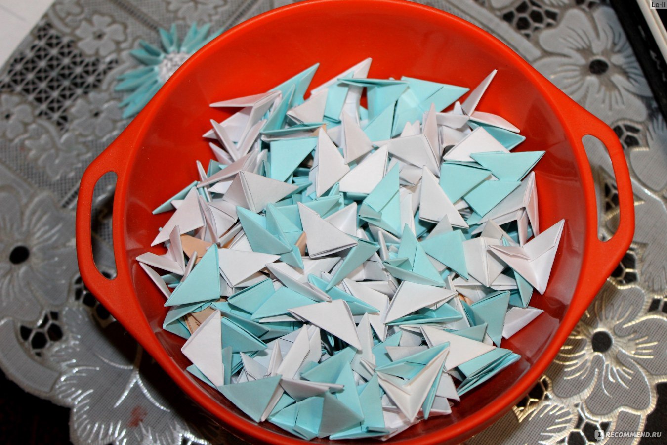 Модульное оригами снежинка. Мастер-класс