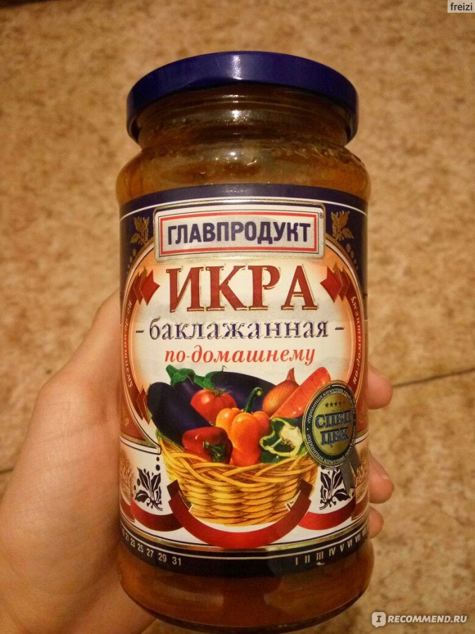 Икра заморская баклажанная картинка