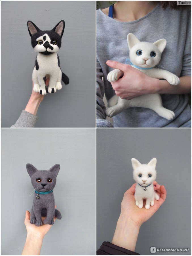 Сухое валяние: как сделать игрушку кота из шерсти / Это интересно / Все о куклах и игрушках