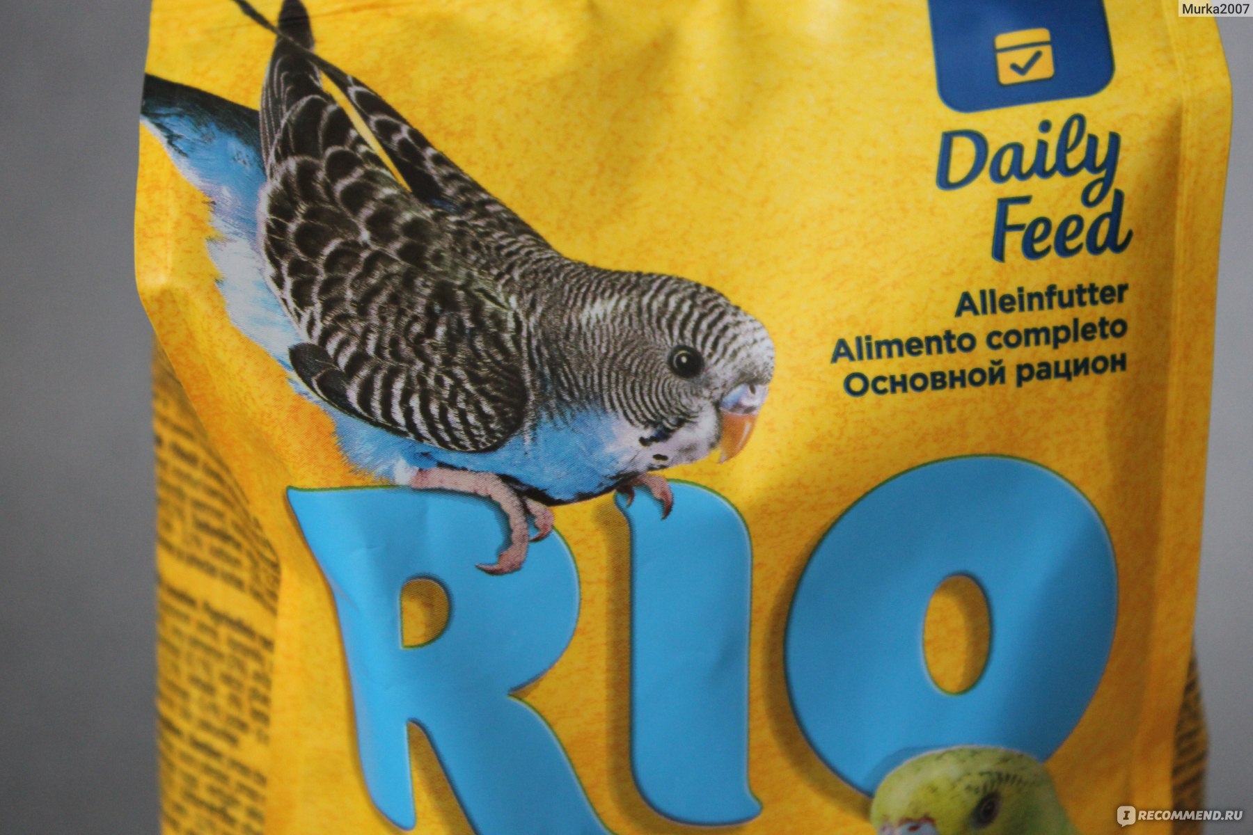 Корм для попугаев волнистых рио фото