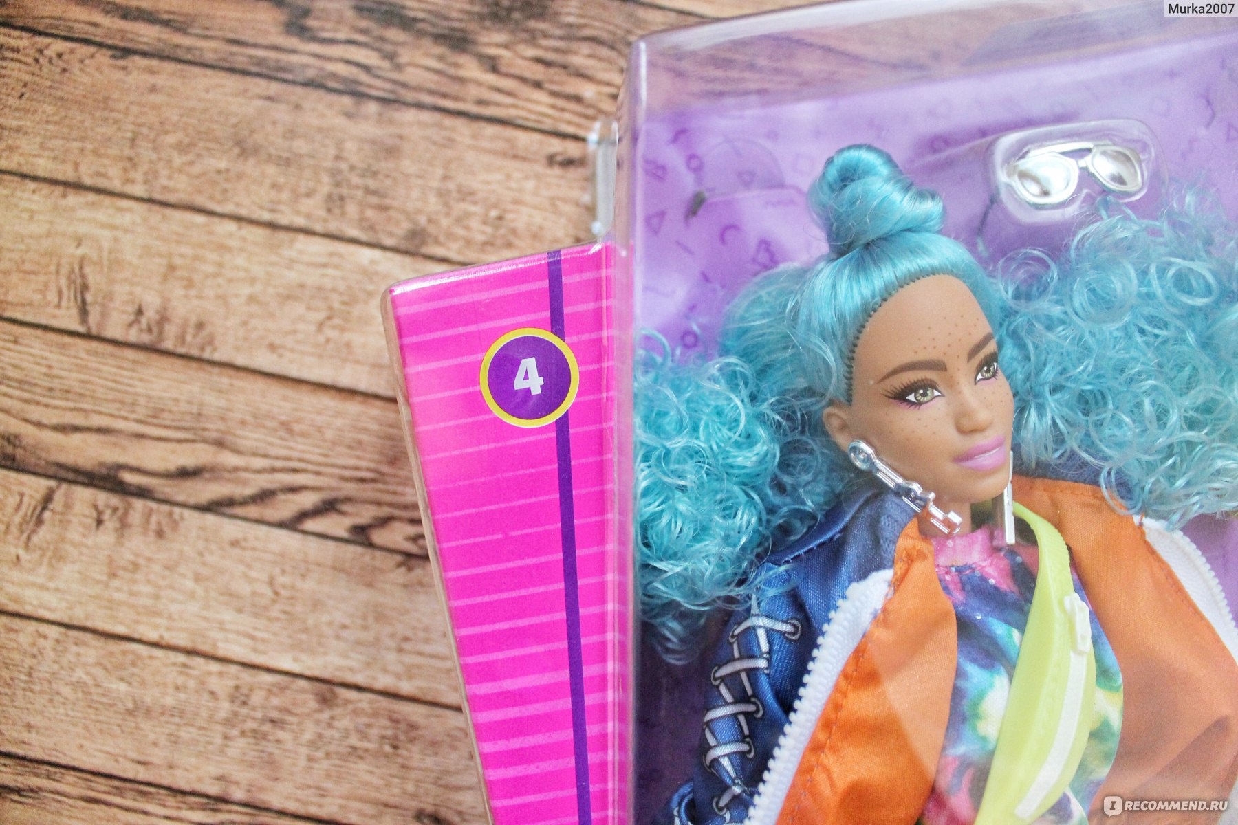 Mattel Кукла Barbie Экстра с радужными косичками GRN29