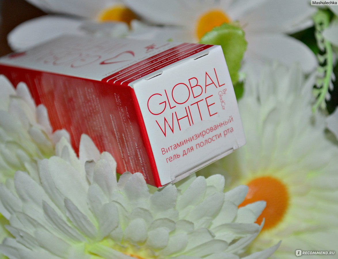 So White гель. Зубной гель Global White витаминизированный, земляника.