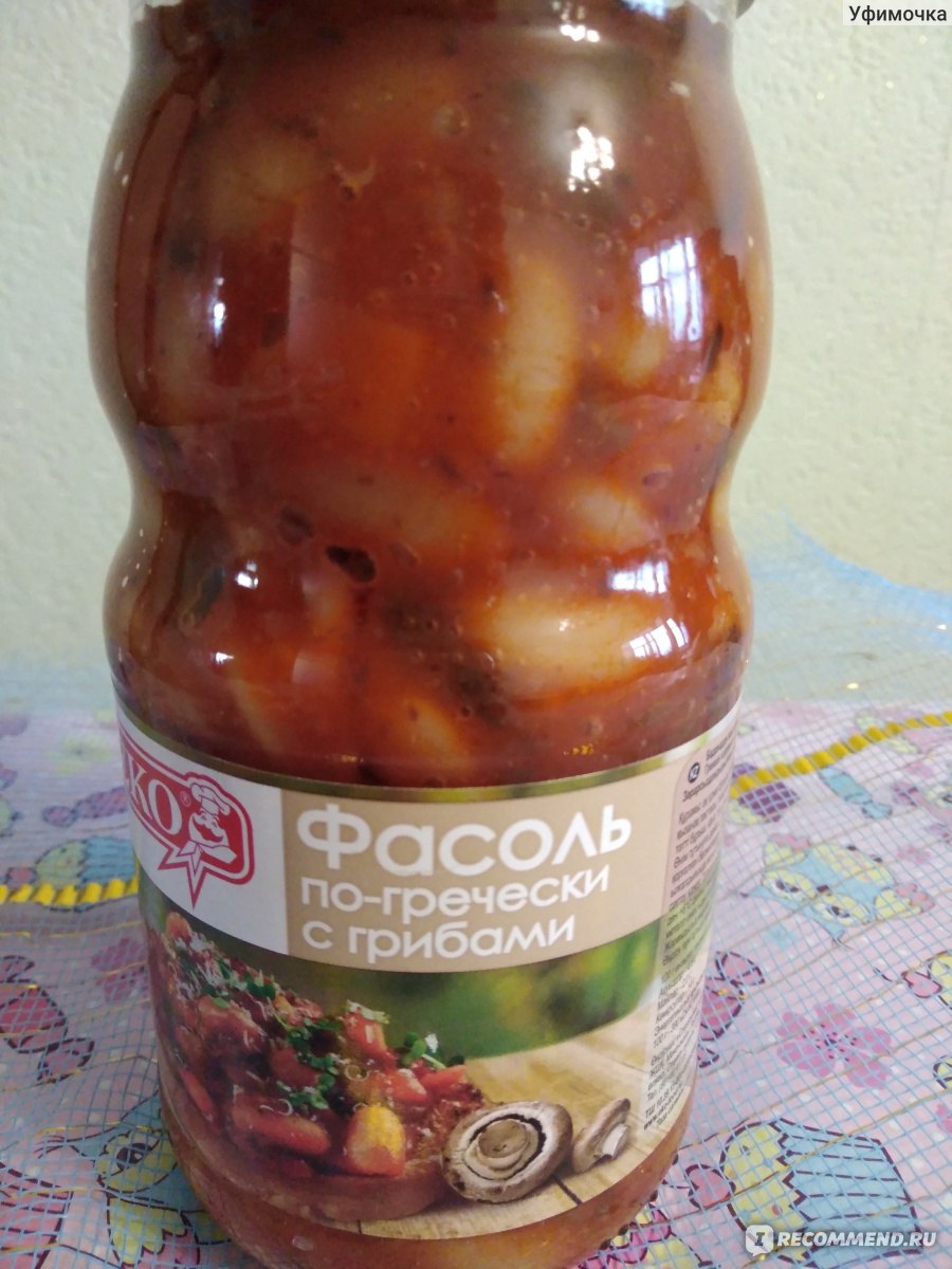 Консервы овощные ЕКО Фасоль по-гречески с грибами - «Очень вкусно и сытно,  покупала несколько раз» | отзывы