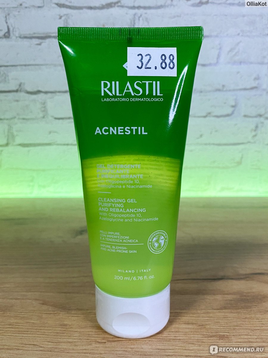 Очищающий гель Rilastil Acnestil восстанавливающий баланс - «Бережное ...