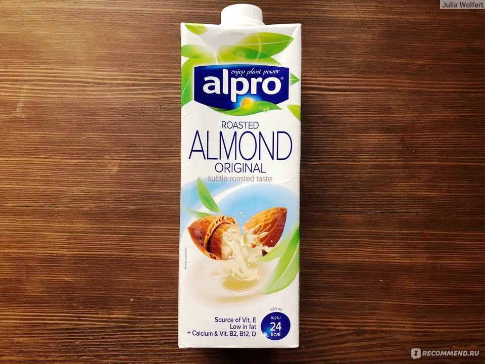 Каша на миндальном молоке alpro