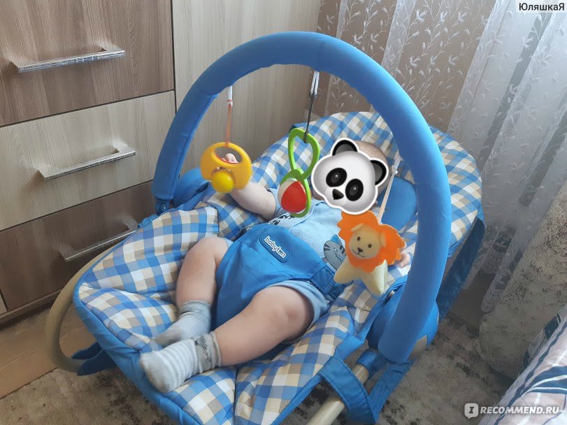 Шезлонг babyton с вибрацией