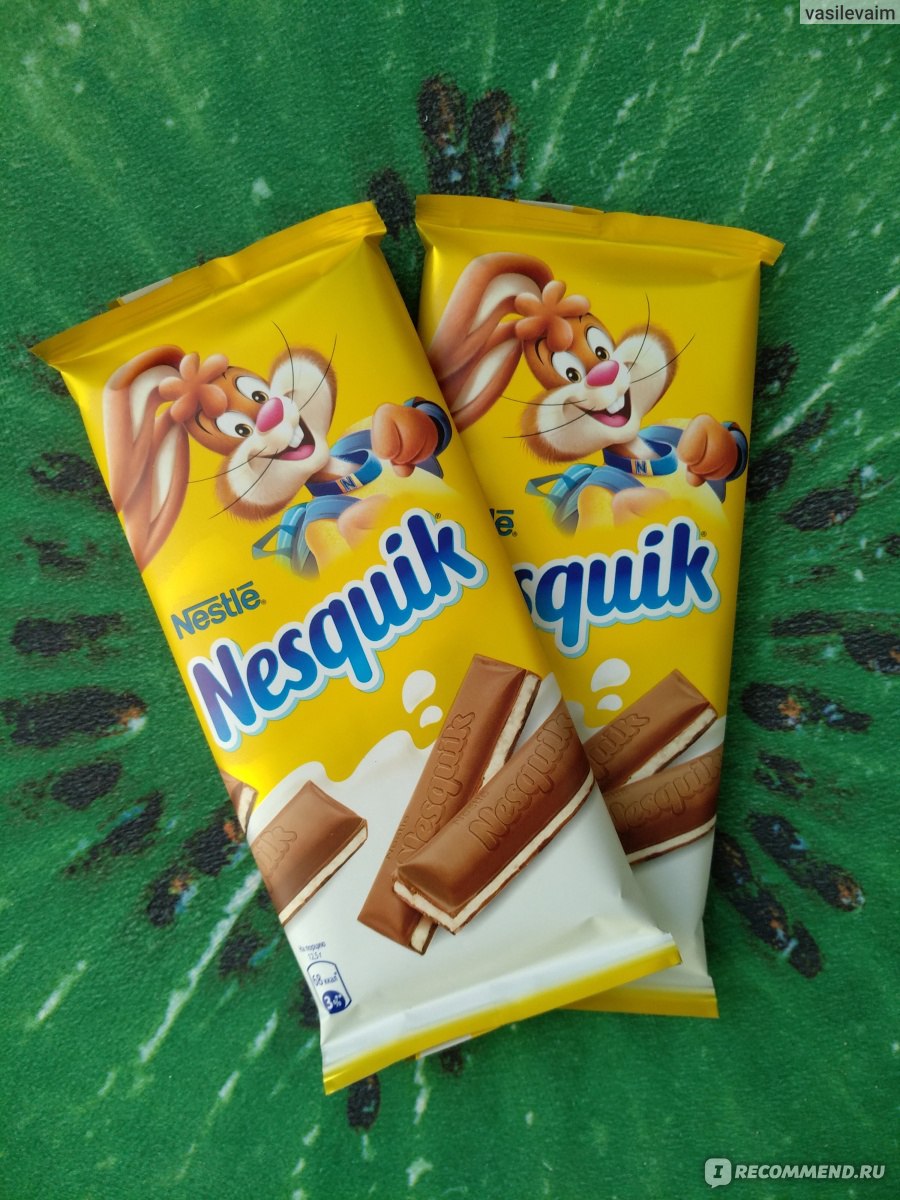 Молочный шоколад Nestle Nesquik с молочной начинкой - «Шоколад без  пальмового масла ?» | отзывы