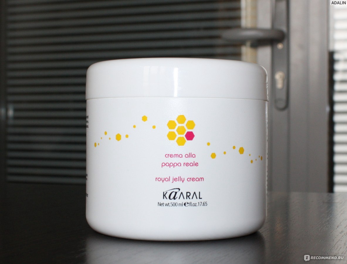 Маска для волос kaaral royal jelly cream реконструирующая маска для волос с пчелиным маточным молочком