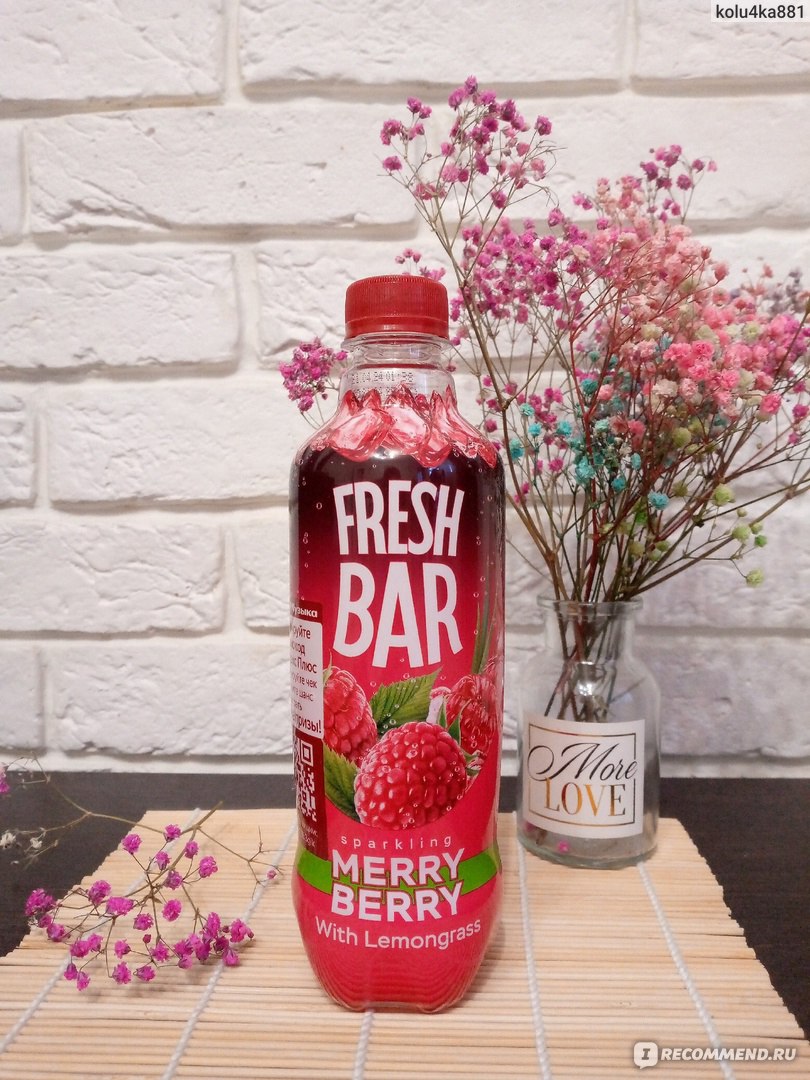 Безалкогольный напиток Fresh bar Merry Berry - «Отведи меня домой -  название коктейля, если добавить водки в этот газированный напиток. рецепт  внутри.» | отзывы