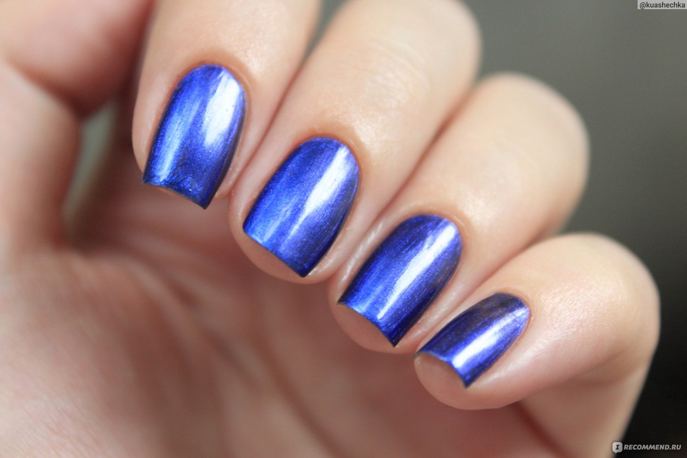 Палитра синий металлик для ногтей
