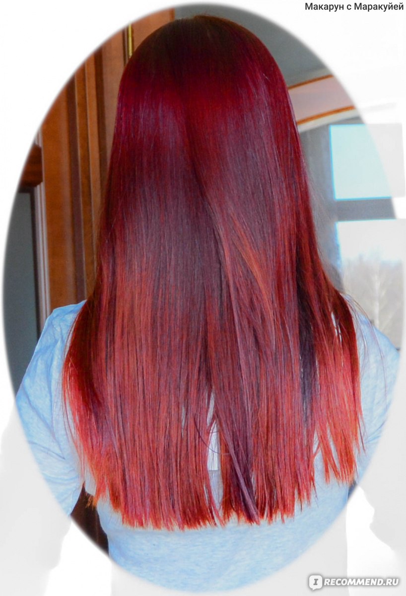 Рыжее омбре на волосы разного цвета и длины
