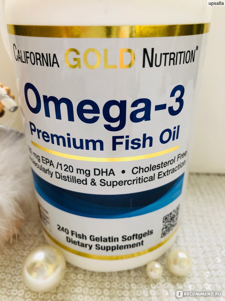 БАД California Gold Nutrition Omega-3, Premium Fish Oil, 100 Fish Gelatin Softgels фото