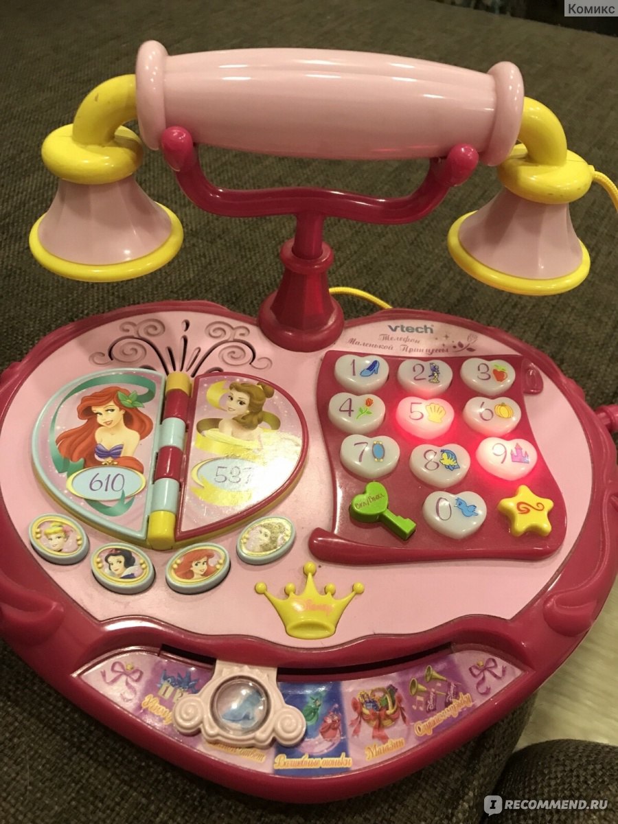 Vtech Обучающий телефон маленькой принцессы Disney / Артикул: 493084 -  «Очень много ошибок. Не стоит покупать » | отзывы