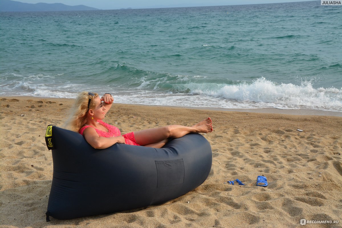 Пляжный диван надуваемый ветром