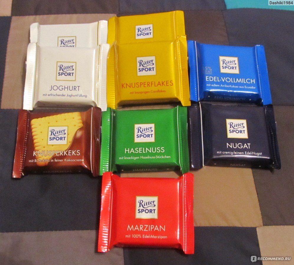 Шоколад Ritter Sport Mini