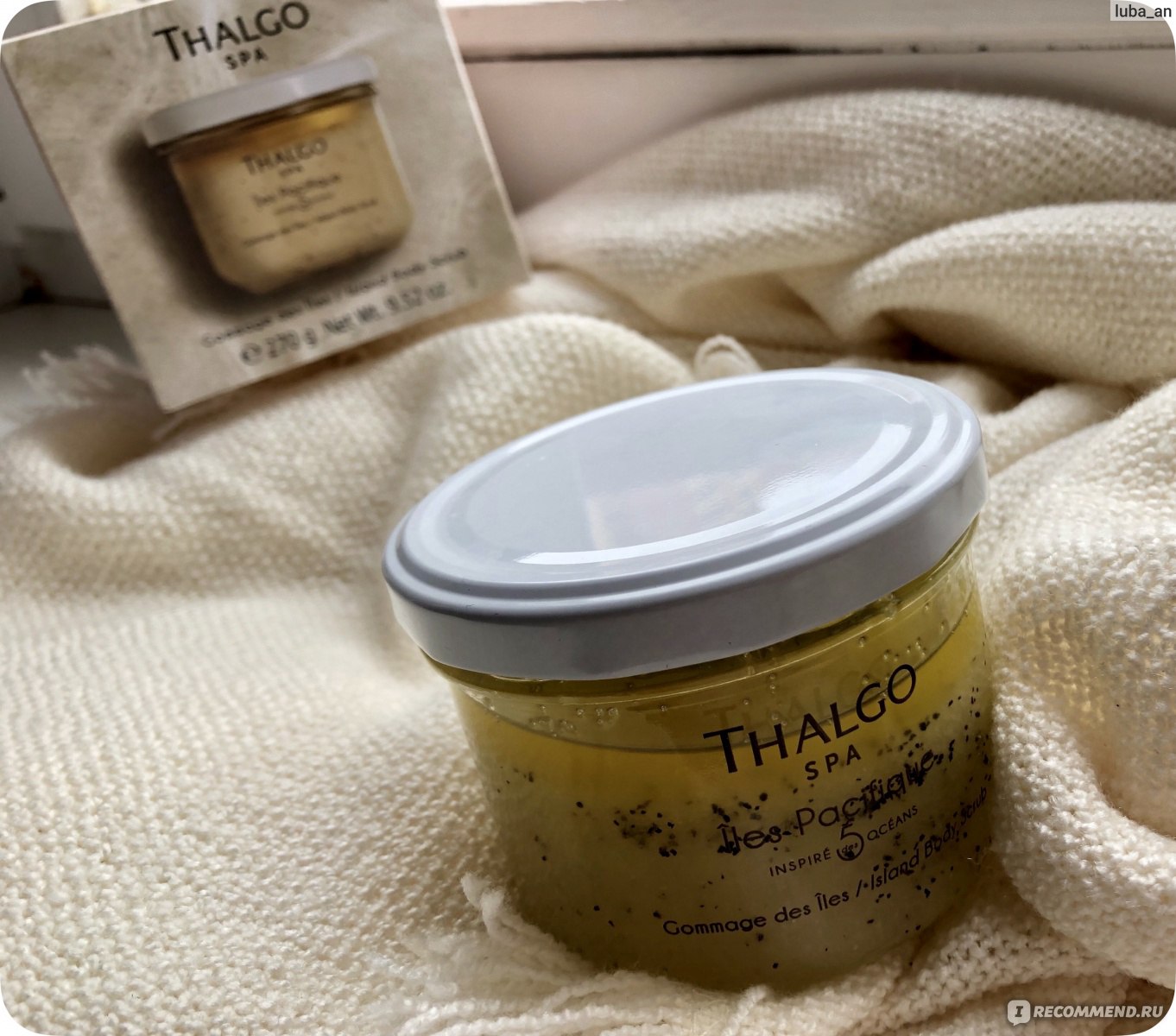 Скраб для тела Thalgo Island Body Scrub - «Устроить спа-салон у себя дома?  С этим скрабом - легко! Но поговорим и про минусы, из-за которых я вряд ли  куплю его еще раз...» |