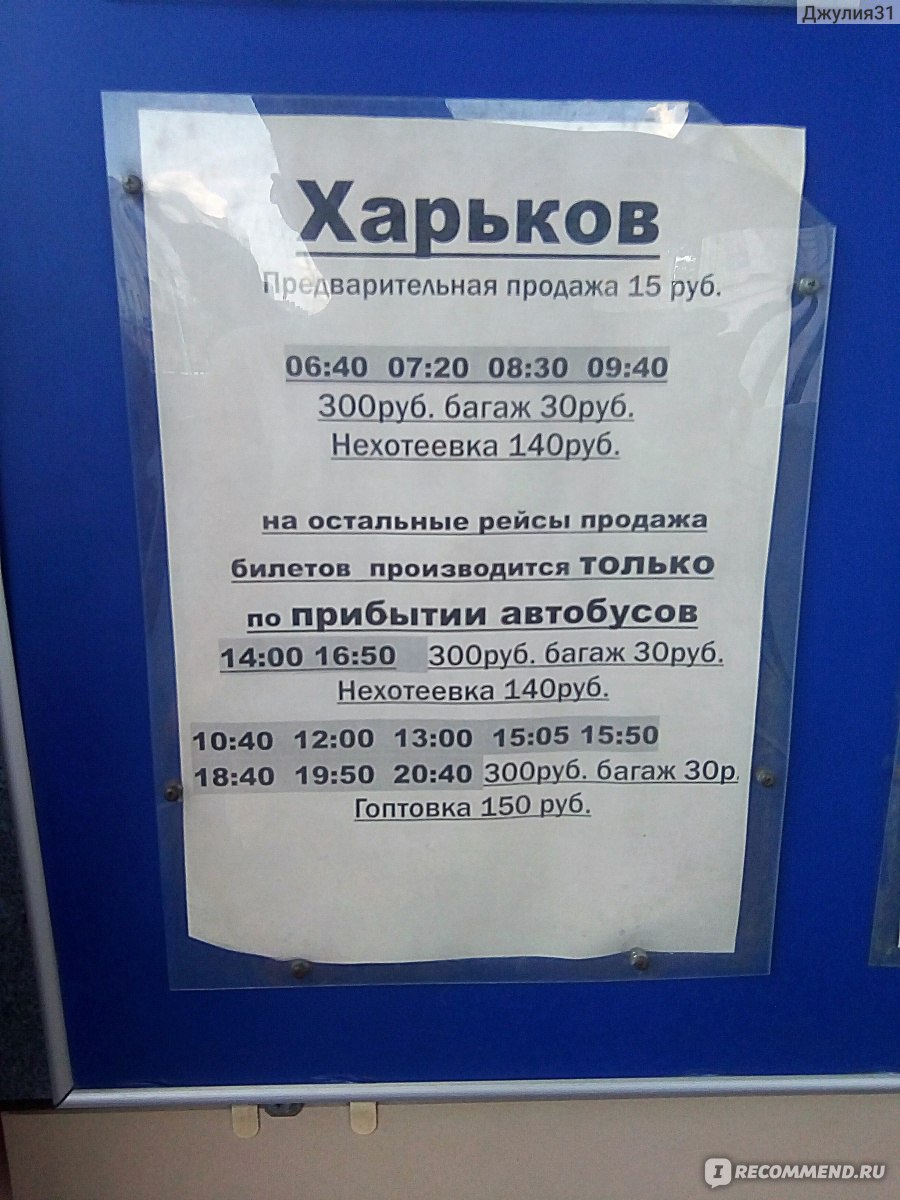 Автобус Белгород - Харьков - «Автобусом из Белгорода в Харьков? Может лучше  сразу от ЖД вокзала пешком по шпалам...» | отзывы