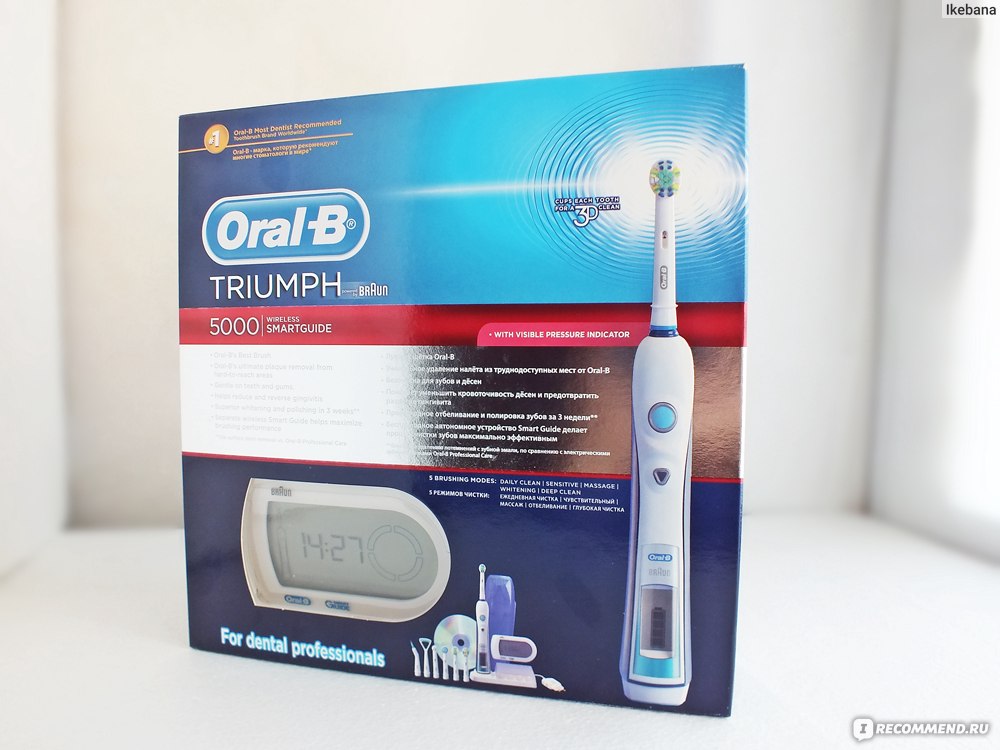 Электрическая зубная щетка Braun Oral-B Triumph 5000 фото