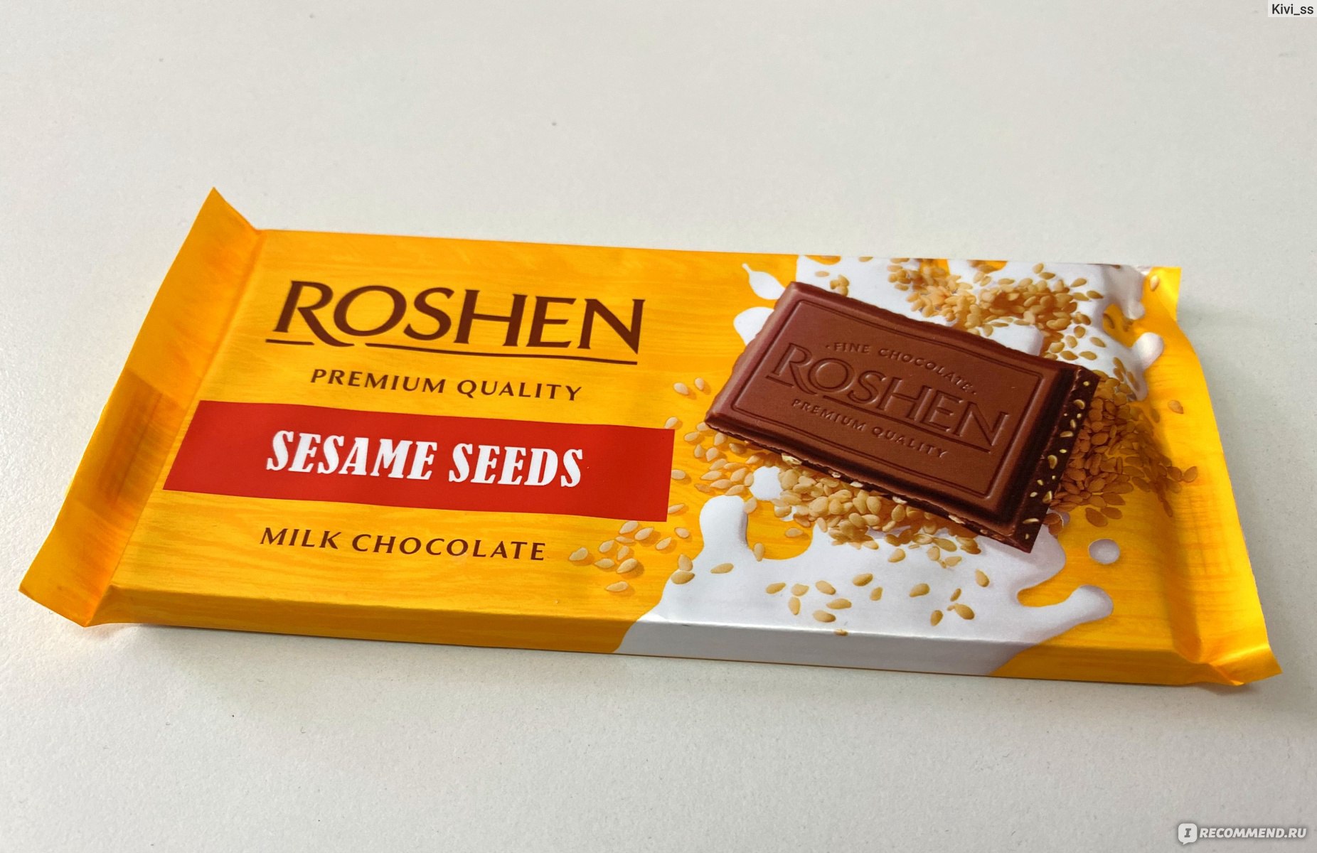 Roshen шоколад молочный пористый 80 г