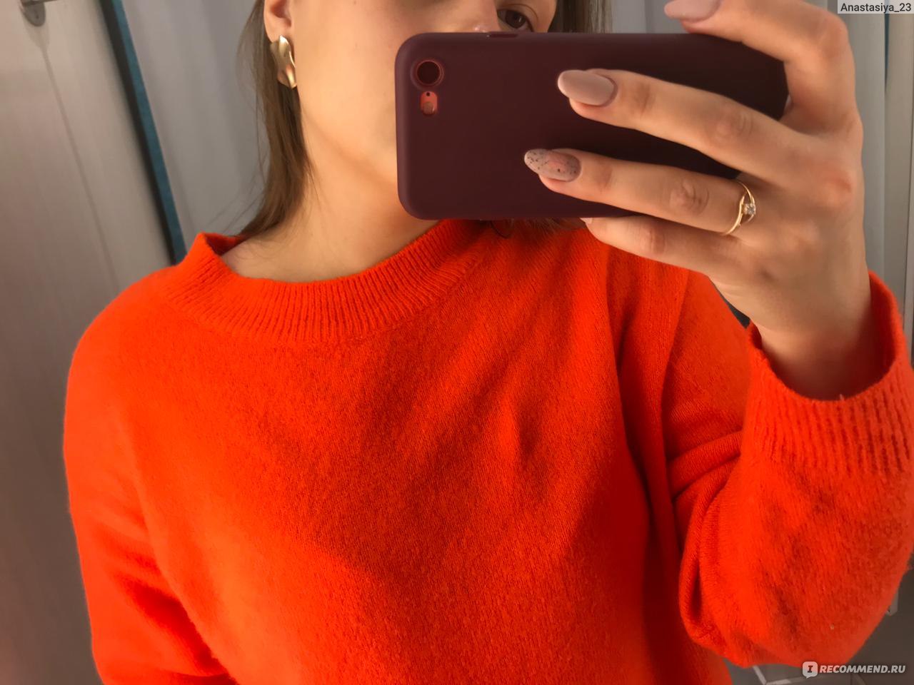 Свитер AliExpress Orange Sweater Women 2019 Autumn Winter Round Neck Thin Sweater Girl Long Sleeve Cheap Jersey Casual Knit Pullovers - «Моя апельсинка »  | отзывы