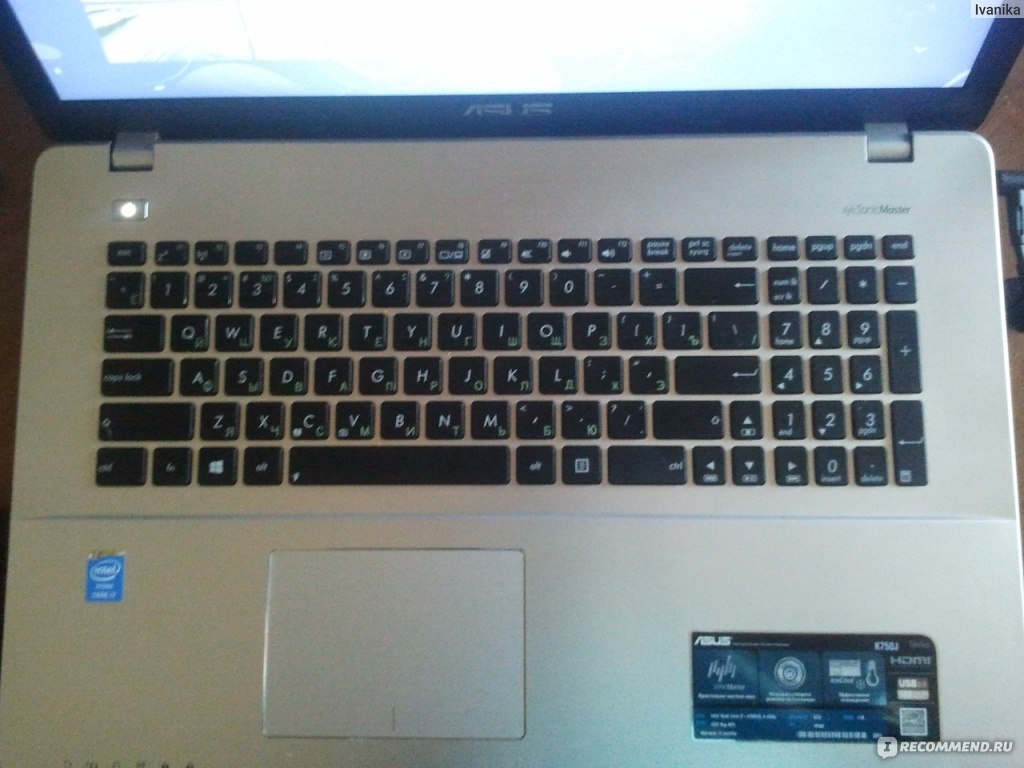 Купить Ноутбук Asus K750j
