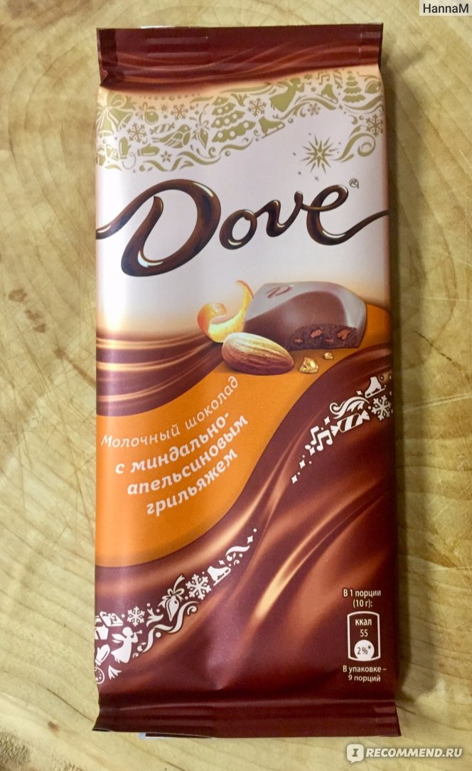 Шоколад dove с карамелью