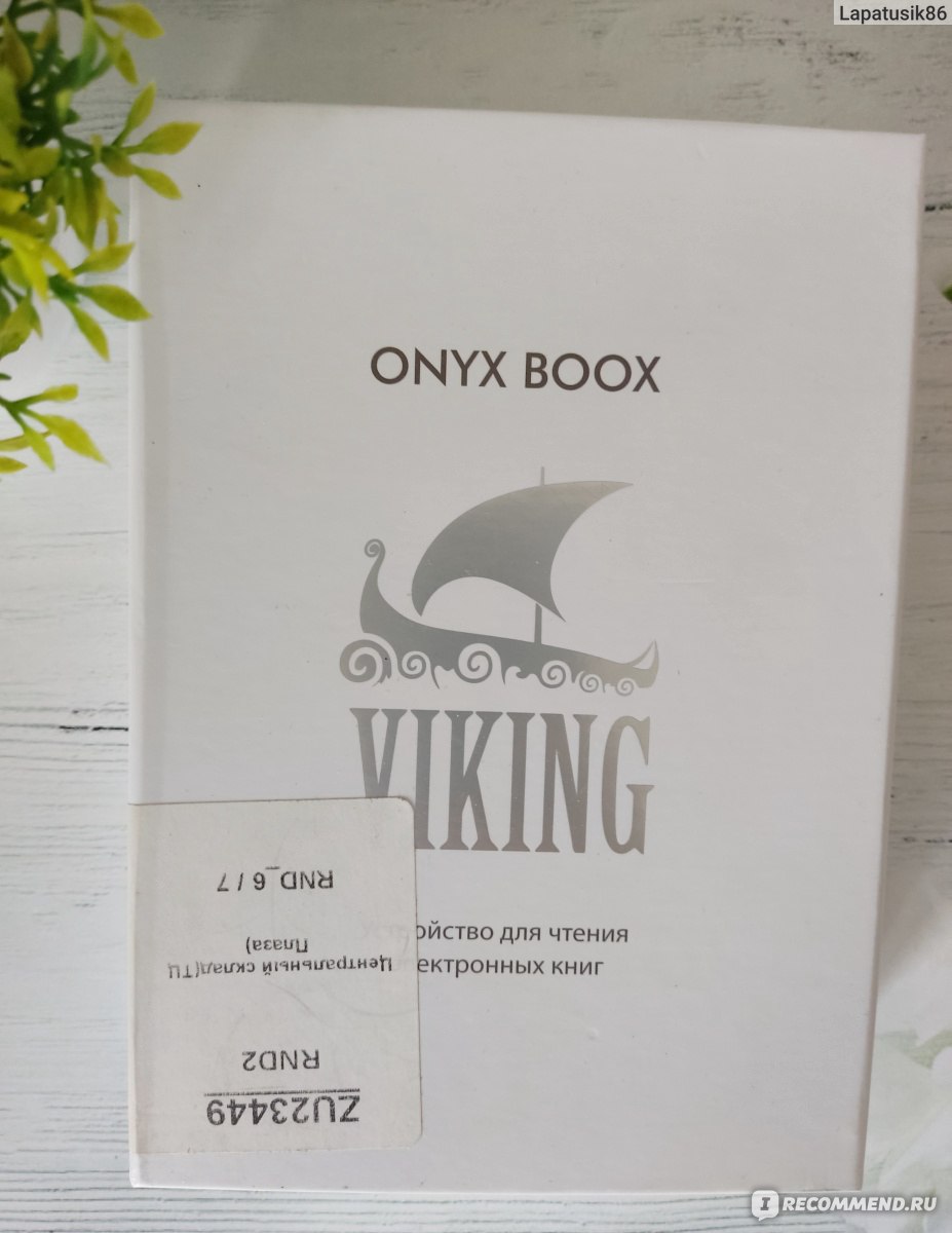 Отзывы Электронная книга ONYX Boox Viking