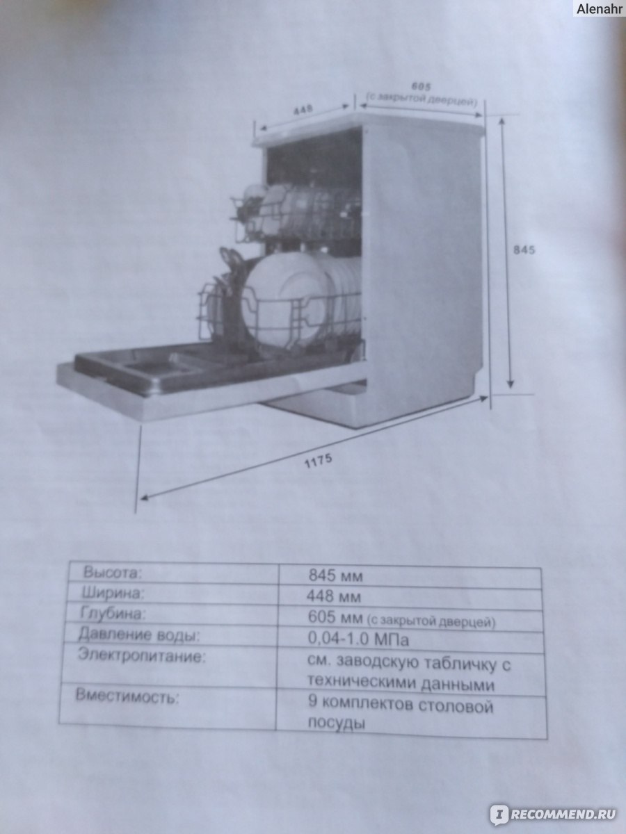 Посудомоечная машина Candy CDP 2L952X-07 - «Моя спасительница. Покорила  даже свекровь. +инструкция» | отзывы