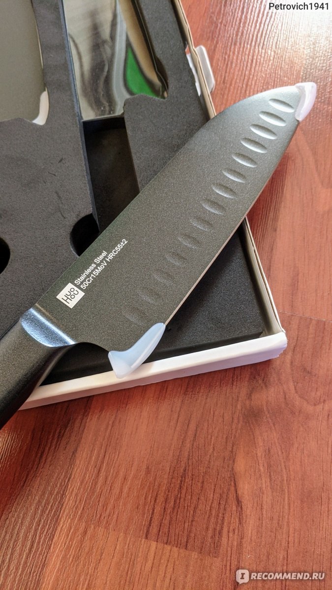 Набор ножей Xiaomi Huo Hou BLACK HEAT KNIFE SET 2 - «С такими ножами  непременно хочется что-нибудь оттяпать» | отзывы