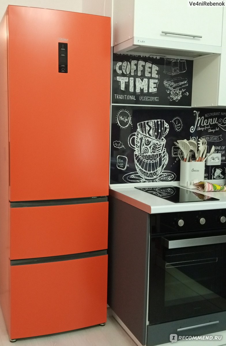 Трехкамерный холодильник Haier A2F635COMV - «🍊 Мой апельсинчик 🍊» | отзывы