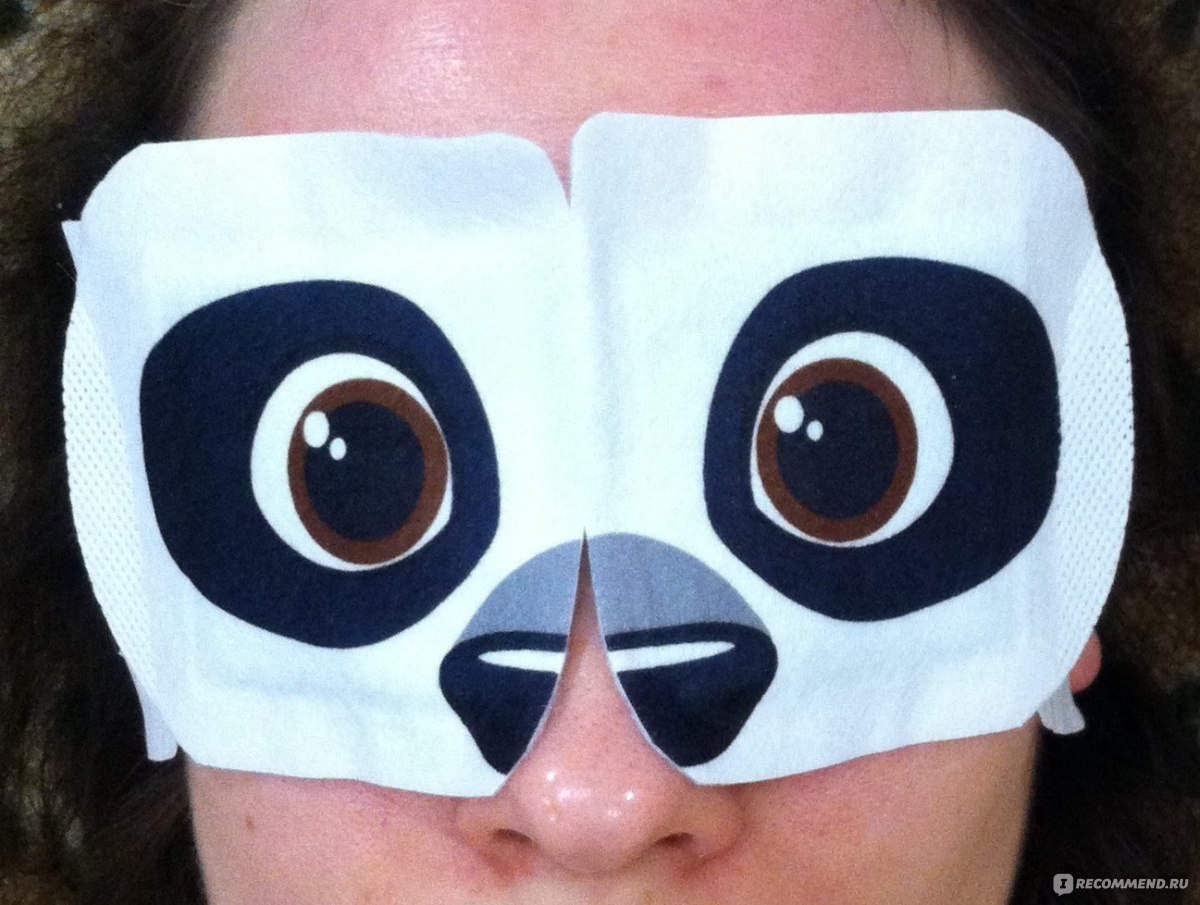 Маска спадает. Маска панды. Идеи на бумажную косметику маска Панда.