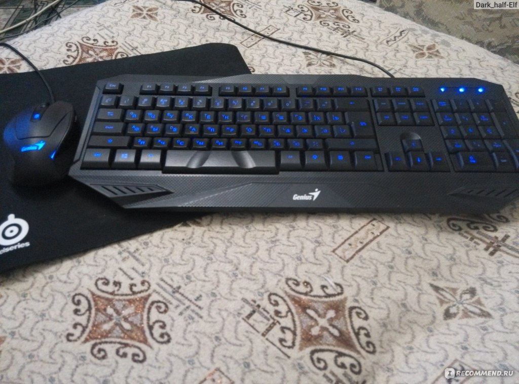 Клавиатура с подсветкой Genius KM-G230 - «Удобная тихая клавиатура с ...
