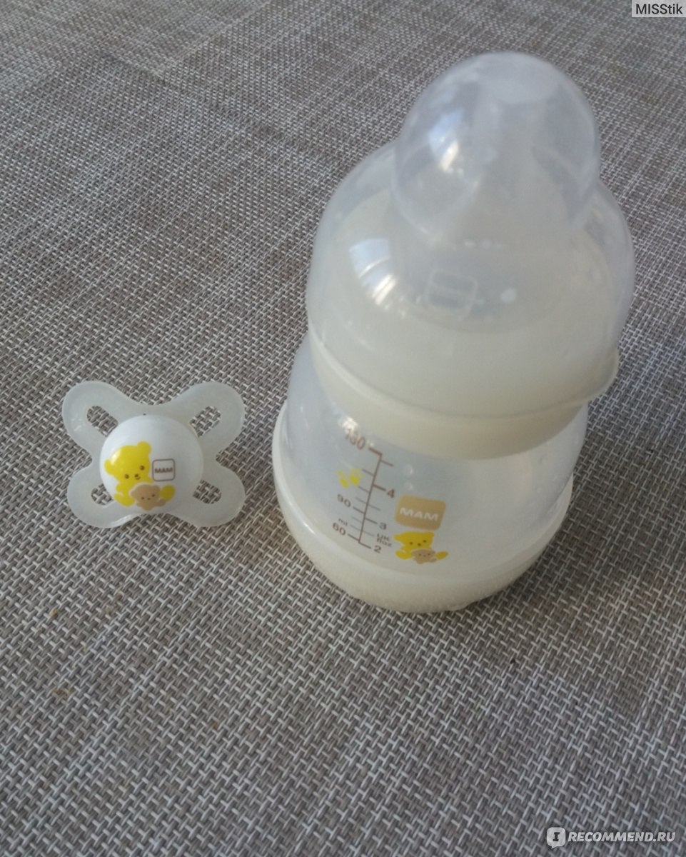 Бутылочка для кормления MAM Easy Start™ Anti-Colic 130 мл. + Силиконовая  соска, 0+ - «Надоело мыть с ершиком и кипятить бутылочки? Тогда вам нужно  попробовать бутылочку от фирмы MAM. Как бонус в