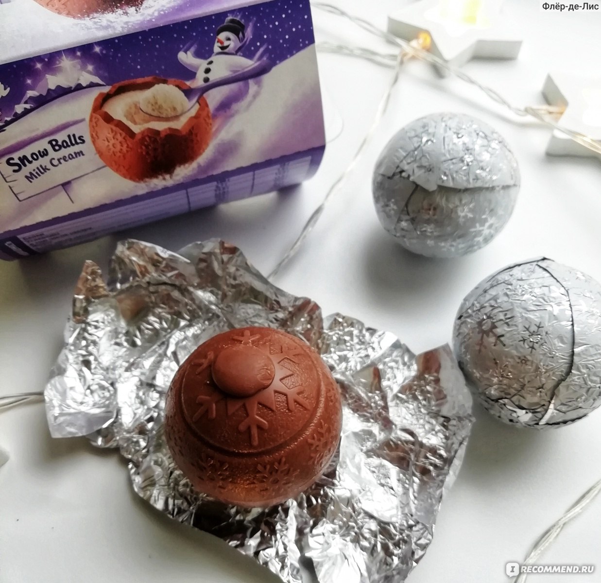 Шоколадные шарики Milka Snowballs