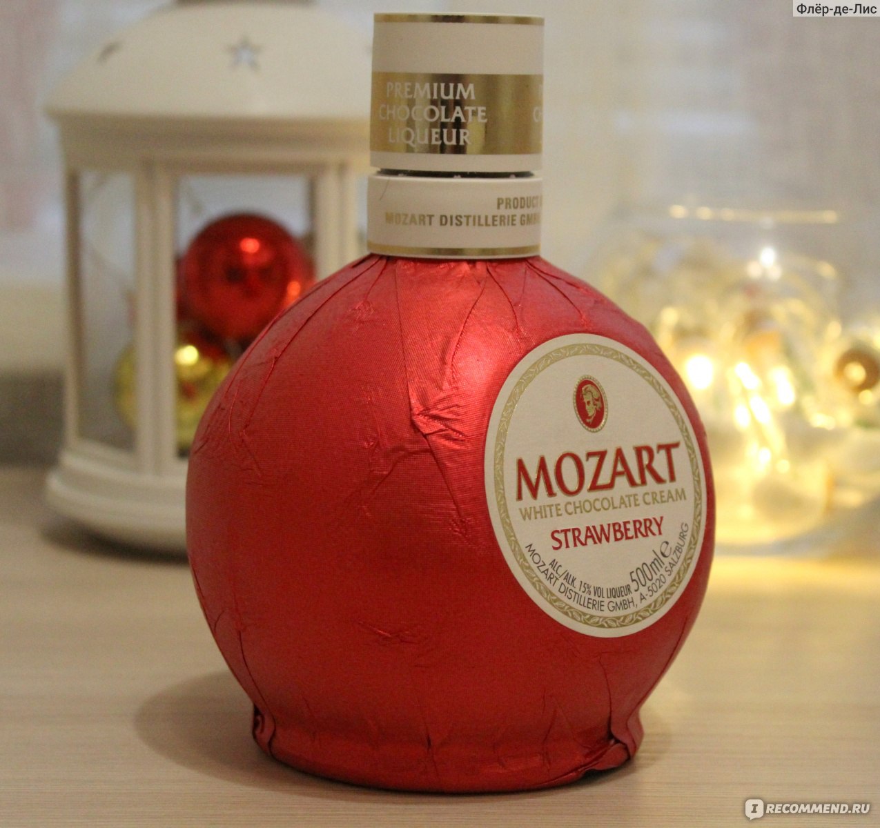 Ликер эмульсионный Mozart White Chocolate Strawberry Cream - «Ликер Mozart  White Chocolate Strawberry Cream: украшение новогоднего стола или  неоправданно дорогое клубничное 