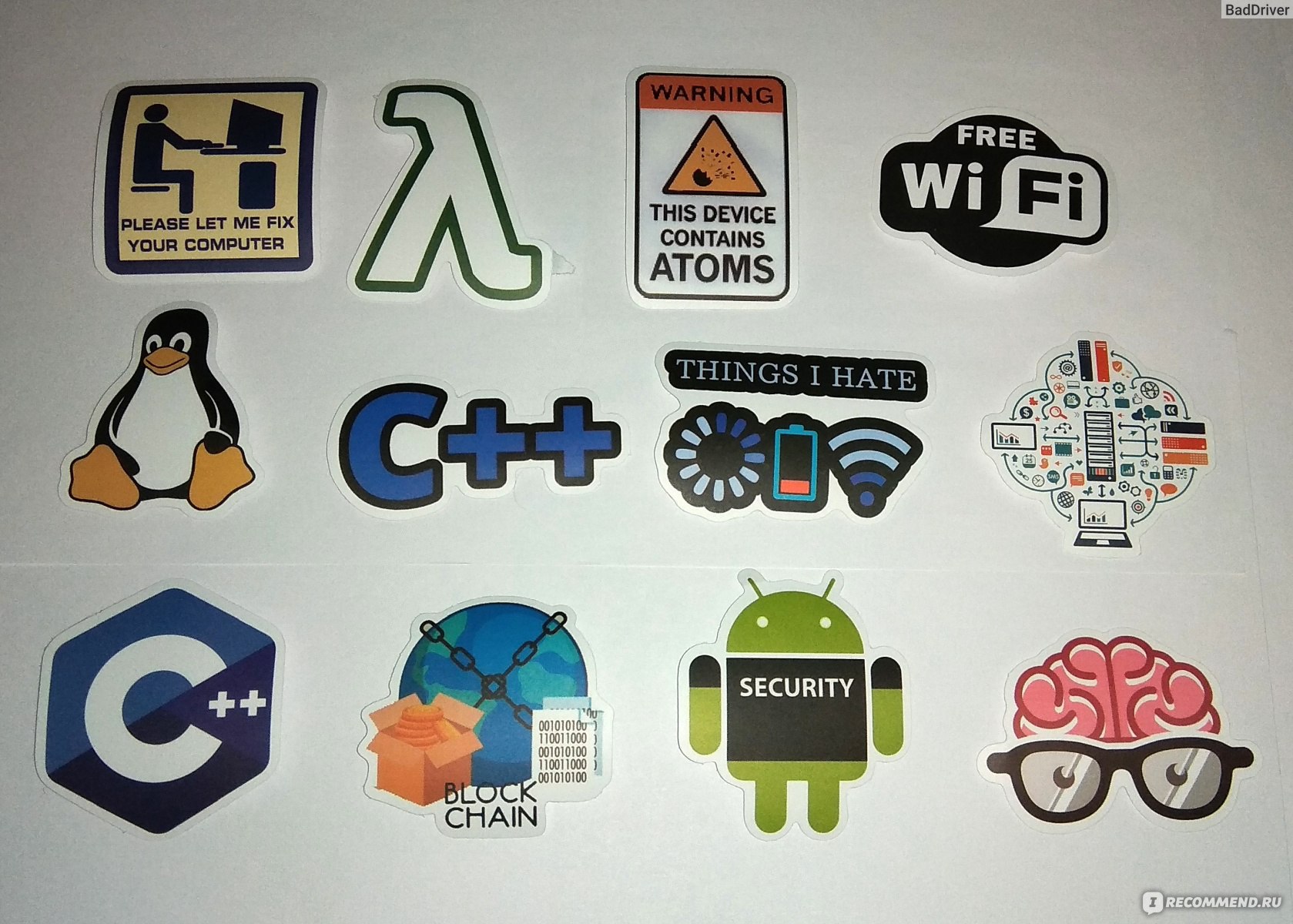 50 PCS Programming Stickers Technology Software Programs Data