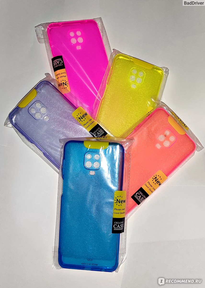 Чехол для телефона Aliexpress Fluorescent Clear Phone Case for Xiaomi Redmi  Note 9 9s 10 Pro