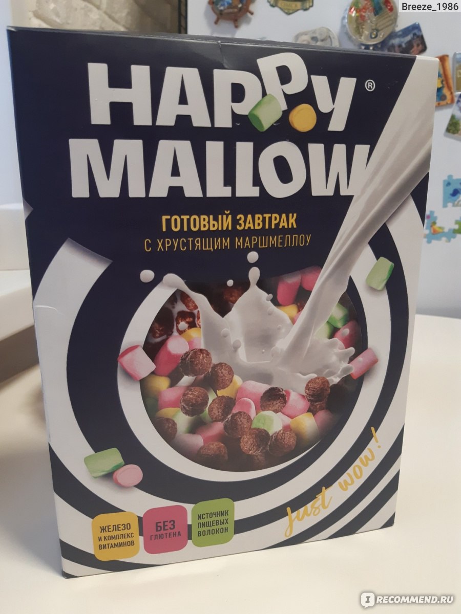 Готовый завтрак с маршмеллоу Сладкая сказка Happy Mallow, 240г. - «Готовый  завтрак из Перекрестка разрушил наши сладкие мечты» | отзывы