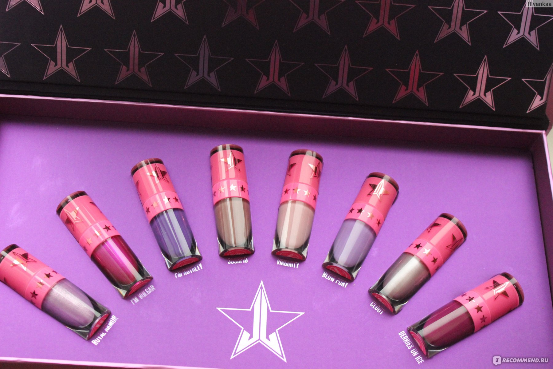 Набор матовых помад JEFFREE STAR COSMETICS Mini Purple Bundle -  «Прекраснейший набор +свотчи и фото в макияже :)» | отзывы