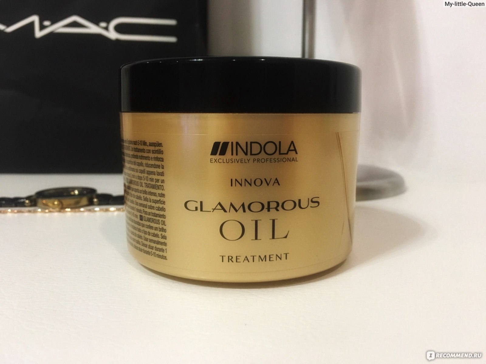 Маска для волос indola professional glamorous oil чарующее сияние