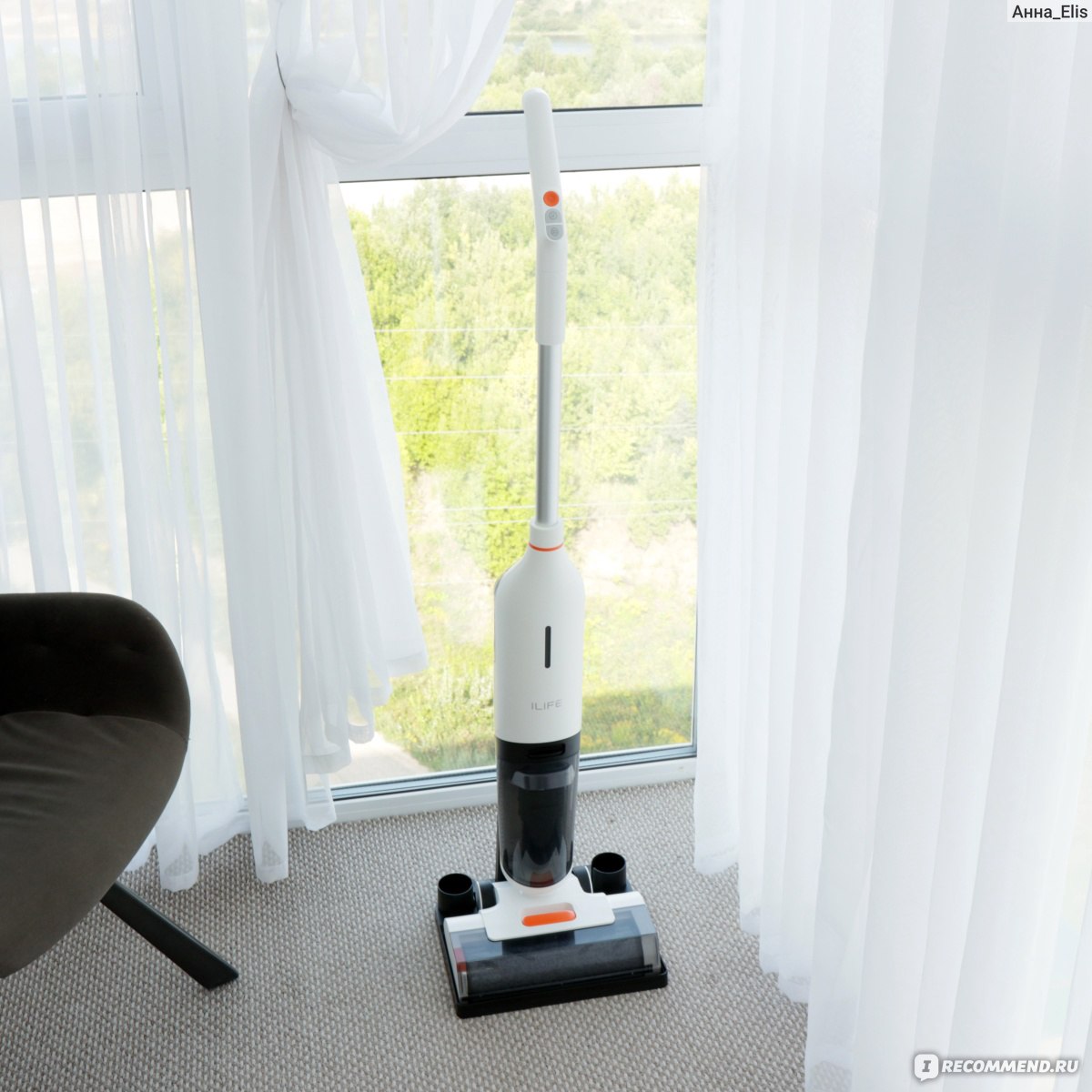 Вертикальный пылесос Ilife W90 Wireless mop - «Отличный беспроводной пылесос,  который делает сухую, влажную уборку и самоочищается!!! + видео испытание  пылесоса на разном мусоре» | отзывы