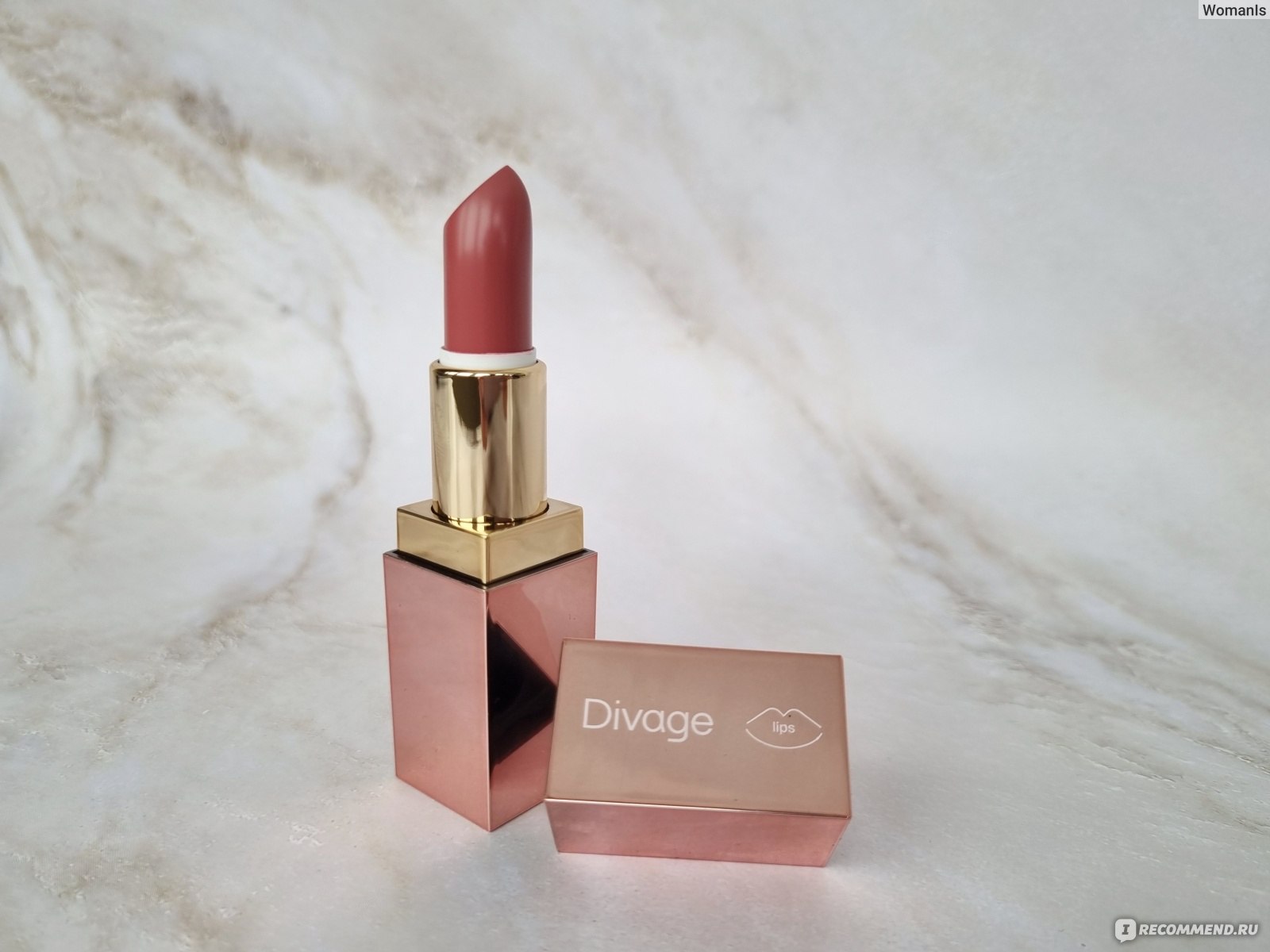 Губная помада DIVAGE Matte sensuality lipstick - «Классический и стойкий  нюд, очень комфортный на губах! Оттенок 09 Bright Charisma» | отзывы